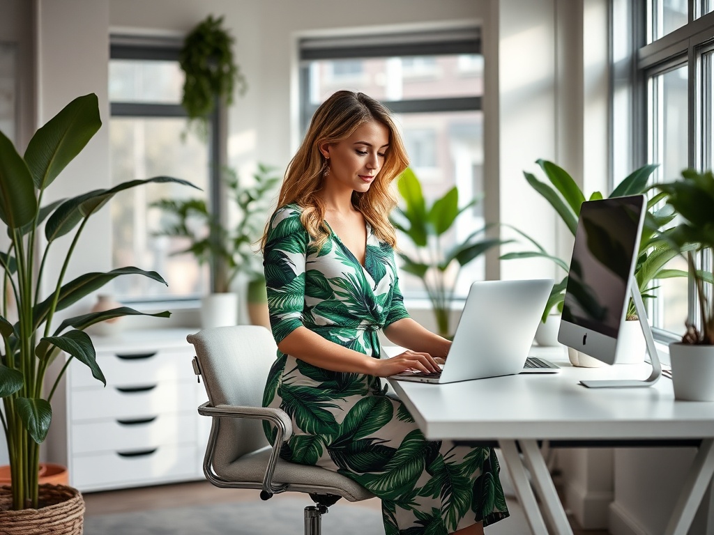 tiparg.ro | Salopete cu imprimeu de frunze tropicale: exotic și proaspăt