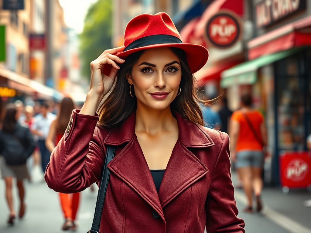 tiparg.ro | Cum să porți o pălărie de fetru cu boruri rotunde pentru femei